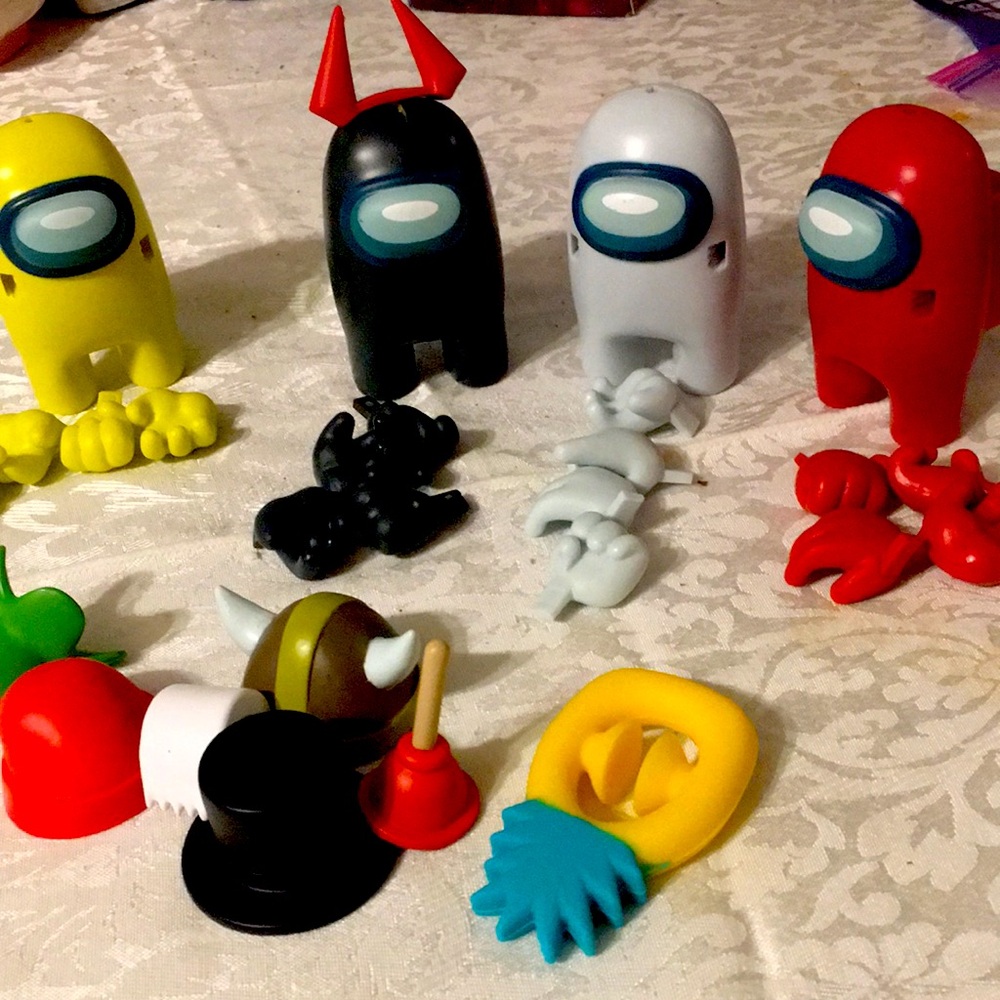 Among Us Style Kids Figure Lot